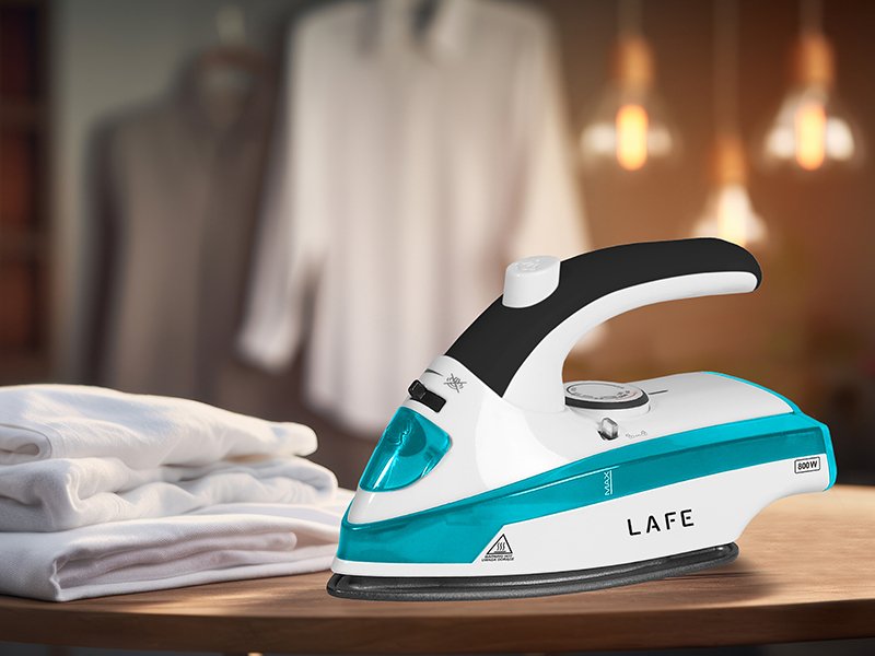 EAN 5907512861653 - Lafe LAFZEL45914 plancha Plancha vapor-seco Teflón 800 W Negro, Azul, Blanco imagen 4