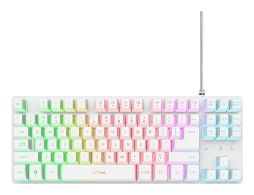 EAN 8713439258943 - Trust GXT 833W Thado TKL teclado Juego USB QWERTY Inglés de EE. UU. Blanco imagen 2