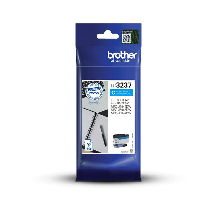 EAN 4977766788014 - Brother LC3237C cartucho de tinta 1 pieza(s) Original Rendimiento estándar Cian imagen 1