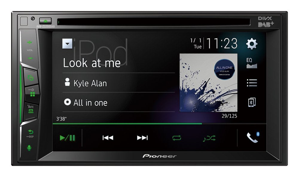 EAN 4988028426001 - Pioneer AVH-Z3200DAB receptor multimedia para coche Negro Bluetooth imagen 2