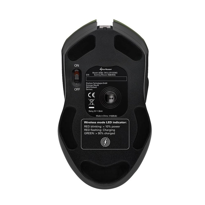 EAN 4044951026272 - Sharkoon Skiller SGM3 ratón Juego mano derecha RF Wireless + USB Type-A Óptico 6000 DPI imagen 5