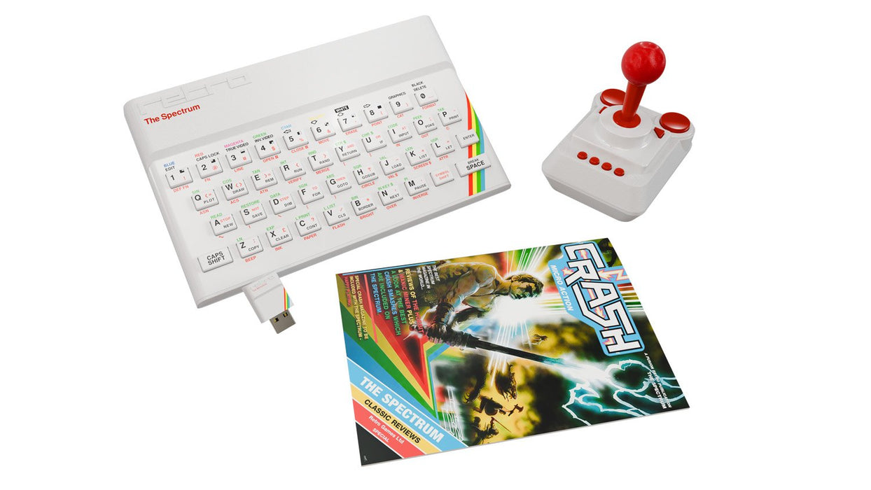Consola - Koch Media The Spectrum White Edition, 48 Juegos Legendarios, Experiencia Retro, Blanco