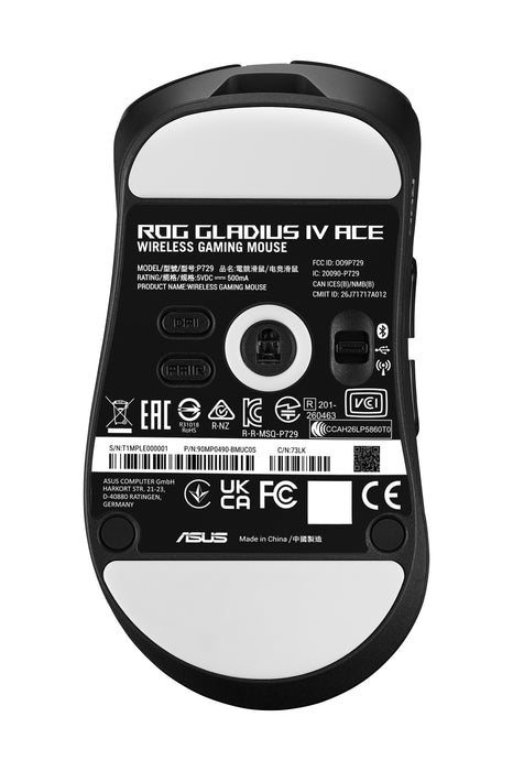EAN 4711636424578 - ASUS ROG Gladius IV Ace ratón Juego Mano derecha RF Wireless + Bluetooth + USB Type-A Óptico 65000 DPI imagen 8