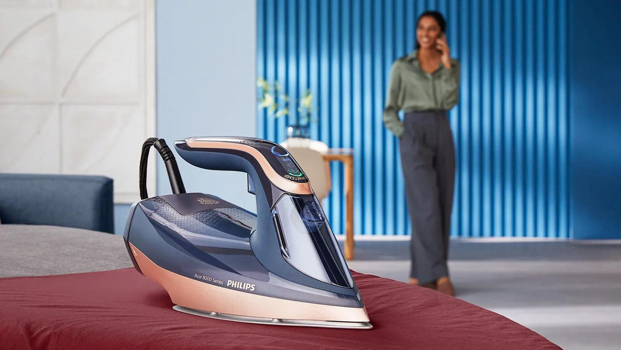 EAN 8720389004681 - Philips DST8050/20 plancha Plancha a vapor Suela SteamGlide Elite 3000 W Azul imagen 10