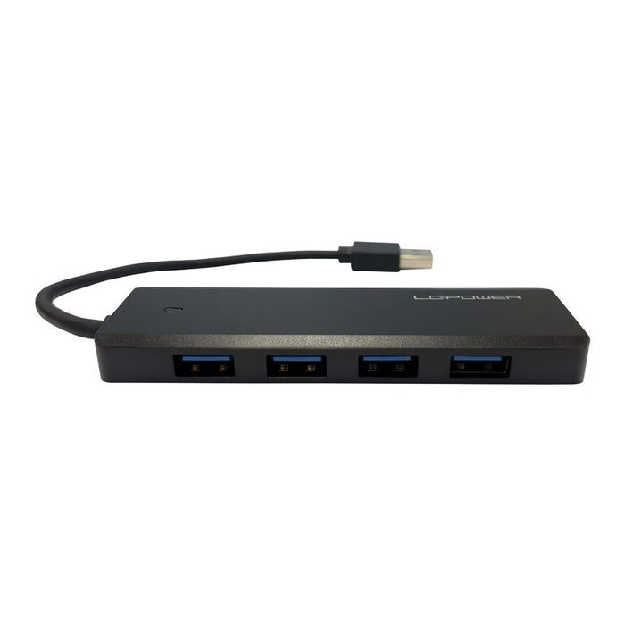 EAN 4260070129346 - LC-Power LC-HUB-U3-4-V2 hub de interfaz USB 3.2 Gen 1 (3.1 Gen 1) Type-A 5 Mbit/s Negro imagen 3