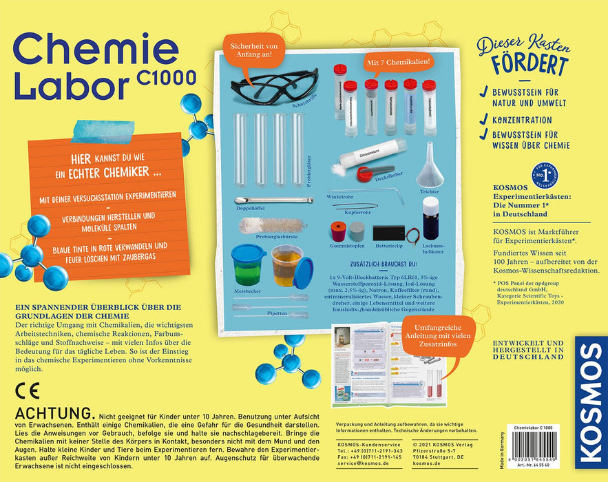 Laboratorio De Química Kosmos C1000, Kit De Experimentos 645540