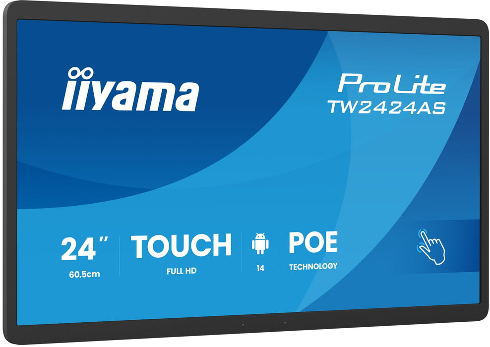 Iiyama 60,5cm 23,8" Tw2424as-B3p 16:9 M-Touch Usbc Android