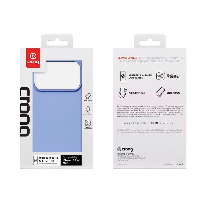 Etui Matte Magnetic Magsafe Iphone 18 Pro Max / 17 Pro Max Azul