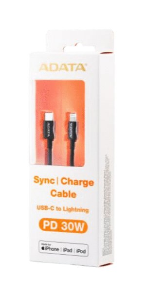 EAN 4710273776750 - ADATA AMFICPL-1M-CBK cable de conector Lightning Negro imagen 1