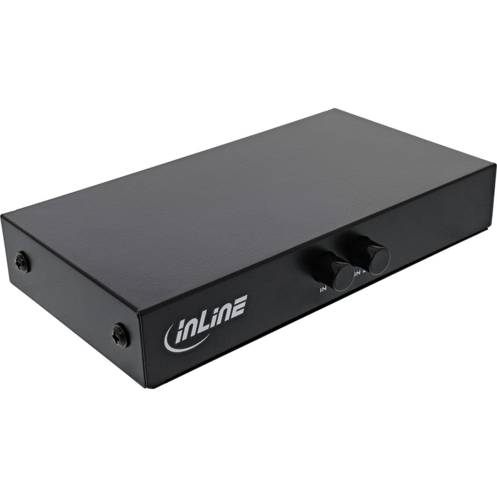 Switch Vga Inline Manual Sub-D Hd De 2 Puertos Y 15 Pines
