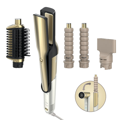 EAN 0622356360074 - Shark HD6051SEU Utensilio de peinado Herramienta de peinado con múltiples accesorios Airflow Oro 1400 W 2 imagen 2