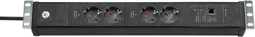 EAN 4007123657827 - Brennenstuhl 1156057984 base múltiple 3 m 4 salidas AC Negro imagen 1