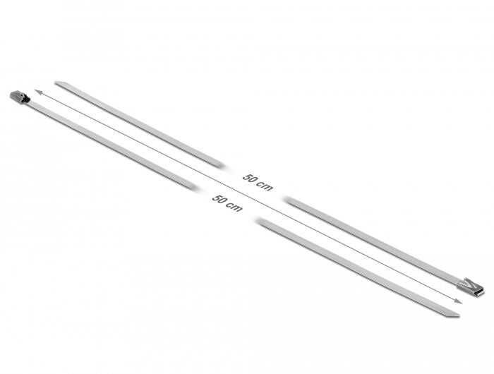 Delock Edelstahlcablebinder L 500 X B 4,6 Mm 10 Stück