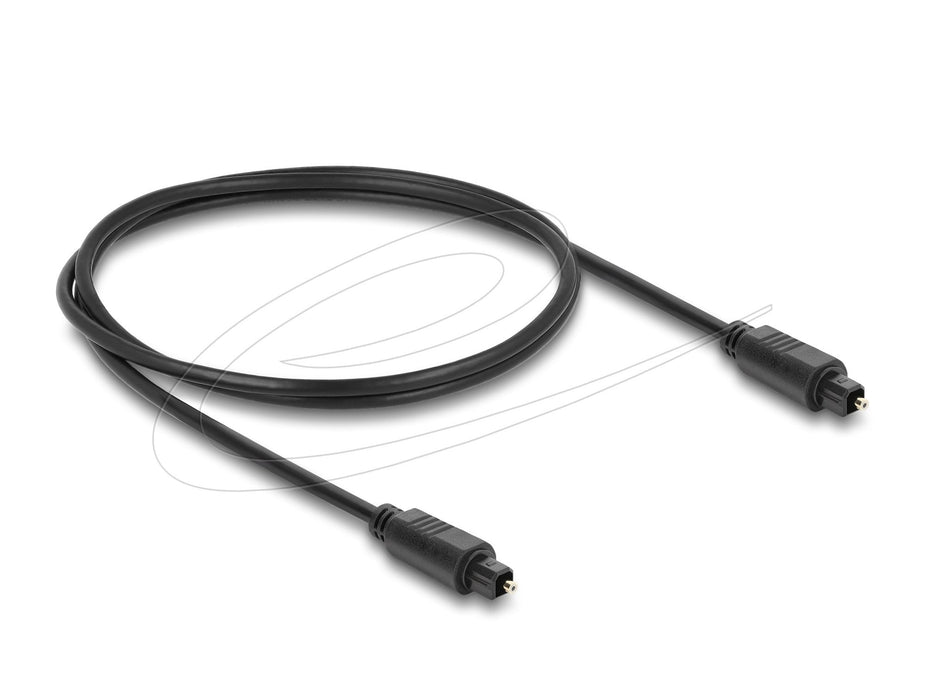 Delock Toslink Cable Stecker Auf Stecker, Ø 4 Mm, 1 M, Schwarz