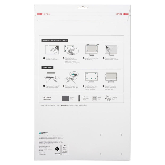 EAN 5715063168141 - eSTUFF GLBB38894376 filtro para monitor 96,5 cm (38") Filtro de privacidad para pantallas sin marco imagen 2