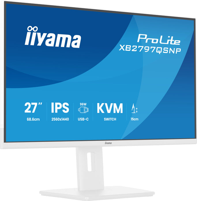 EAN 4948570125951 - iiyama ProLite XB2797QSNP-W1 27" IPS LCD pantalla para PC 68,6 cm (27") 2560 x 1440 Pixeles Quad HD Blanc imagen 5