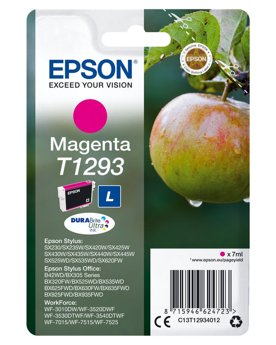 Tinta Original Epson T1293 Magenta Para Stylus Office Bx305f,Bx305fw,Bx305fw,Bx635fwd,Bx935fwd, Sx4