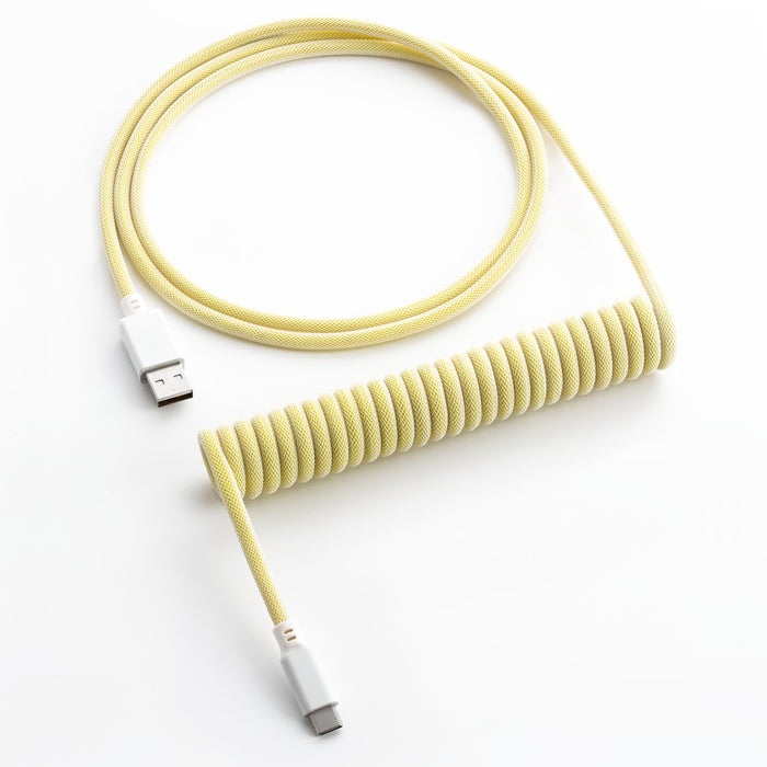 Cablemod Classic Coiled Keyboard Cable Usb-C A Usb Tipo A, Lemon Ice - 150cm