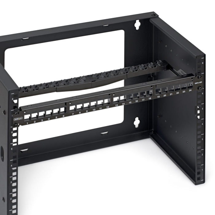 Startech.Com Startech - Patch Panel - Apto Para Montaje En Pared, Rack Montable - Cat 5e/6 - Utp - Negro - 1u - 48.3 Cm (19")