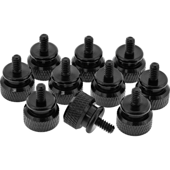 Tornillos De Mariposa Inline Para Cajas, Aluminio, Negro, 10 Uds