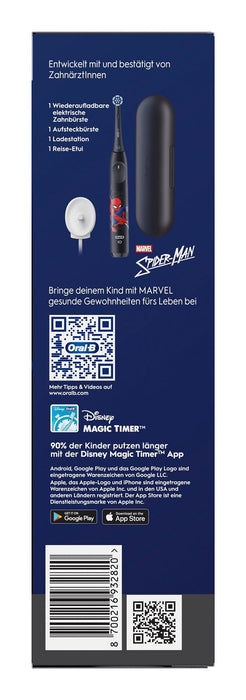 Oral-B Cepillo De Dientes 932820 / Io Kids Spiderman 6+ Mit Etui Negro