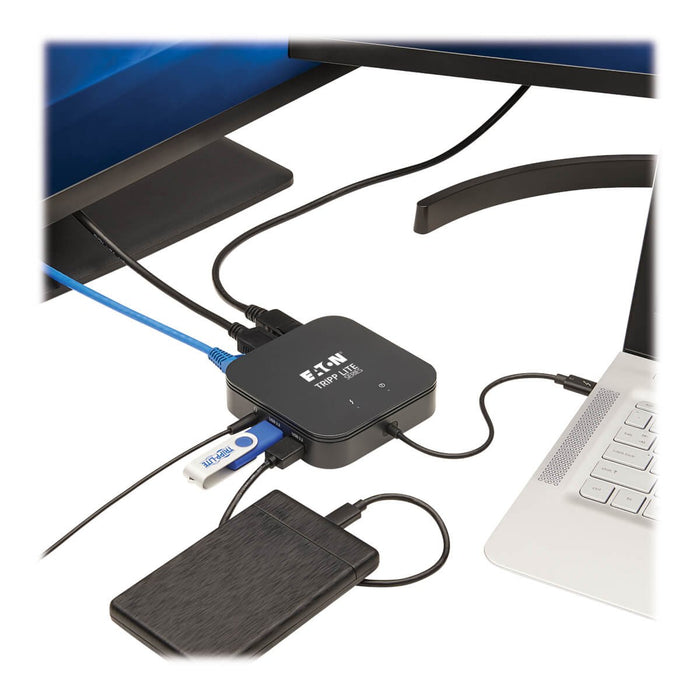 EAN 0037332258502 - Tripp Lite MTB3-DOCK-04 base para portátil y replicador de puertos Alámbrico Thunderbolt 3 Negro imagen 3