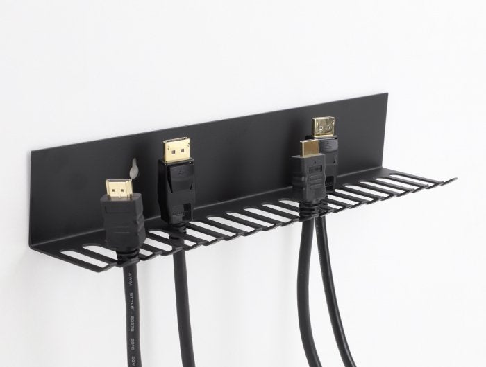 Delock Portacables 318 X 65 Mm Para Montaje En Pared Negro