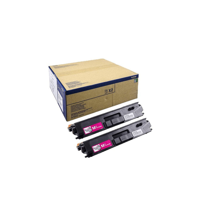 Brother Tn900m  Paquete De 2  Magenta  Toner Original  Para Brother Hl-L9200cdwt, Hl-L9300cdwt, Hl-L9300cdwtt, Mfc-L9550cdw, Mfc-L9550cdwt