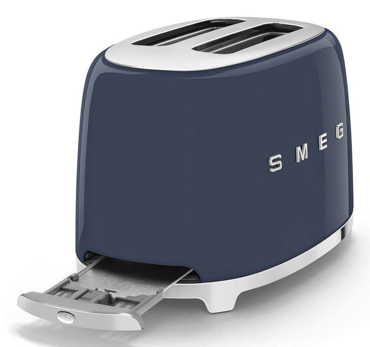 Tostadora Smeg 2x2 50´Style Azul Tsf01nbeu