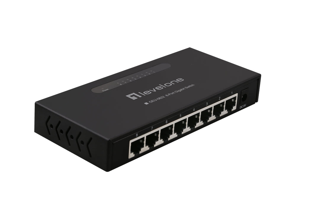 Level One Switch No Gestion 8p 10/100/1000 Carcasa Metalica