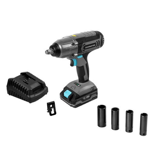 EAN 8435675100137 - Cecotec 70013 atornilladora de impacto con batería 3000 RPM 400 Nm Negro, Azul, Gris 20 V imagen 1