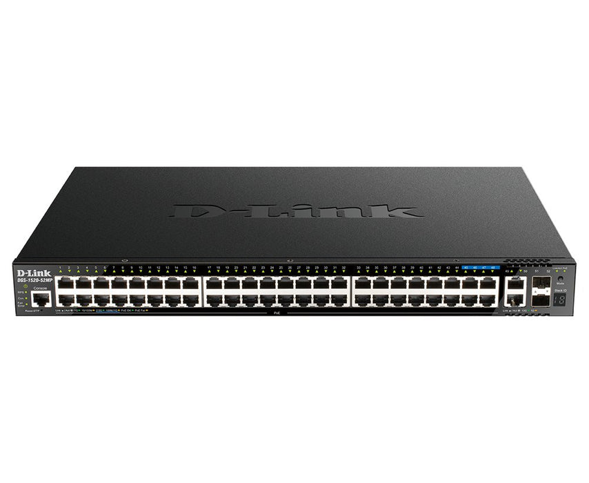 EAN 790069454806 - D-Link DGS-1520-52MP switch Gestionado L3 Gigabit Ethernet (10/100/1000) Energía sobre Ethernet (PoE) 1U N imagen 1