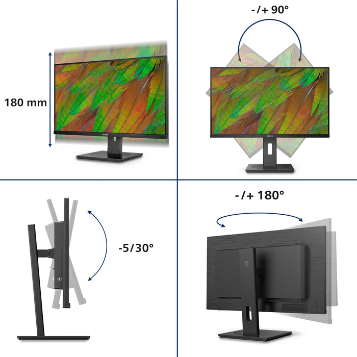 EAN 8721038001235 - Philips 3000 series 32B1N3800/00 pantalla para PC 81,3 cm (32") 3840 x 2160 Pixeles 4K Ultra HD LCD Negro imagen 3
