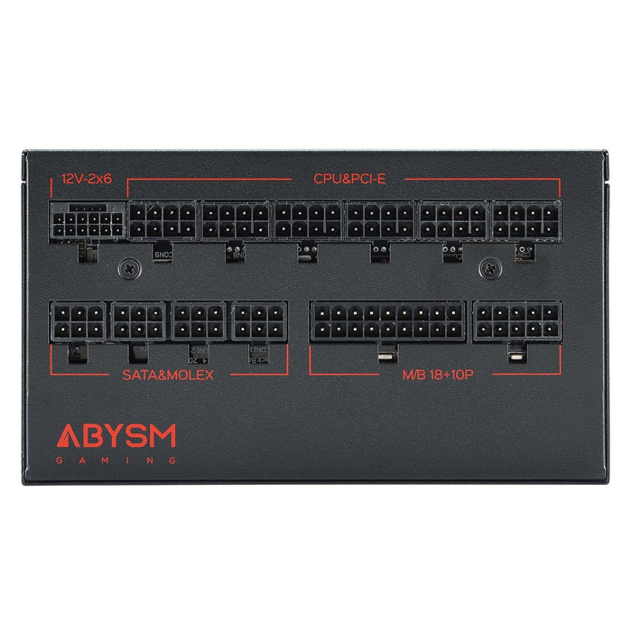 Fuente De Alimentacion Modular Abysm 1300w Morpheo Gx5 Atx 3.1 Platinum Japonese Cap Negro Ab231301