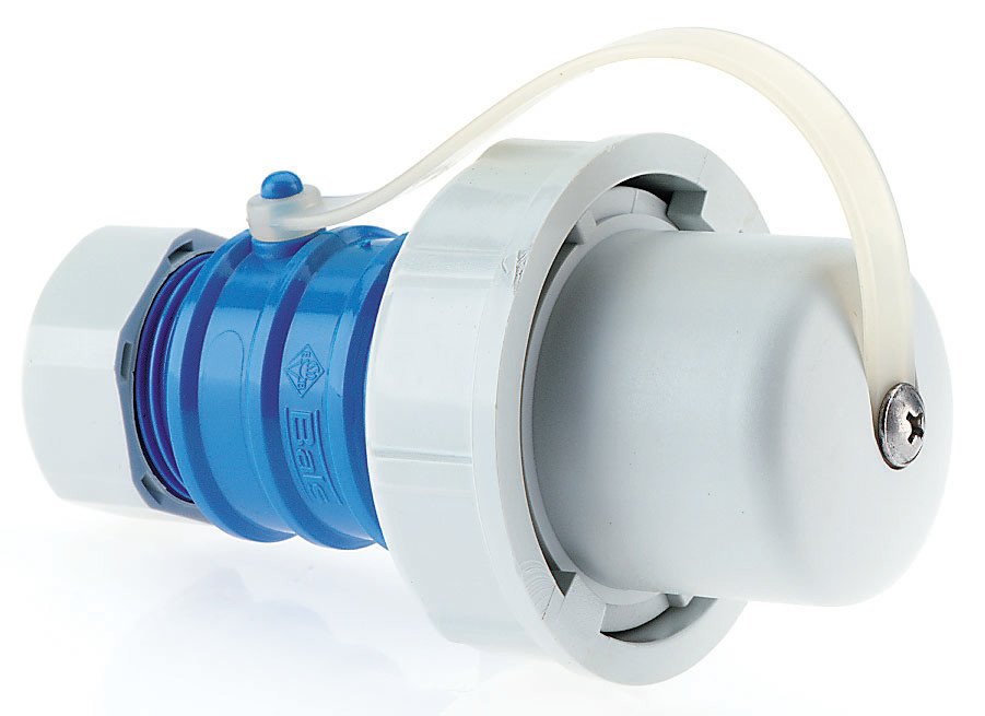 Bals Schuko-Stecker 16a 250v 736 Blau Druckwasserdicht