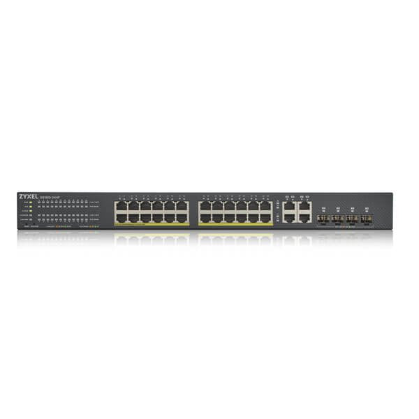 Switch 24 Ptos Zyxel Gs192024hpv2-Eu0101f  24xgigabit Poe 375w+4xrj45-Sfp/Smart L2/Qos Gs192024hpv2-Eu0101f
