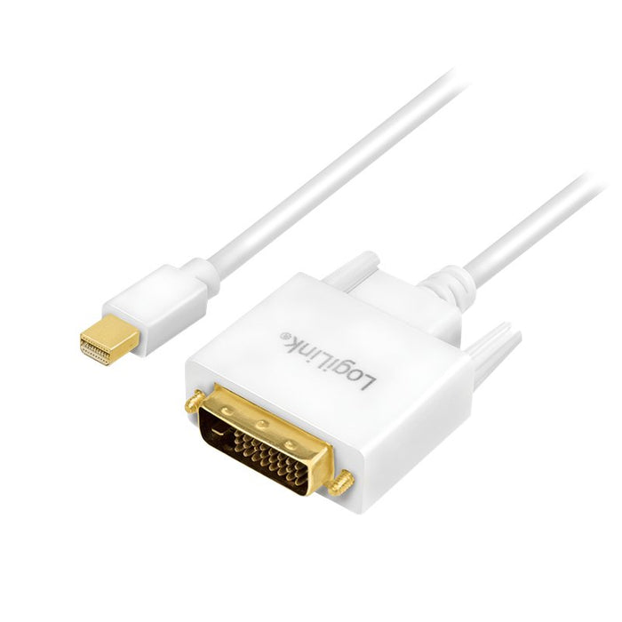 EAN 4052792052985 - LogiLink CV0137 adaptador de cable de vídeo 1,8 m Mini DisplayPort DVI Blanco imagen 1