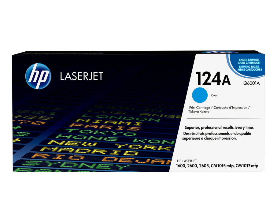 EAN 0829160412429 - HP 124A Cyan Original LaserJet Toner Cartridge cartucho de tóner 1 pieza(s) imagen 1