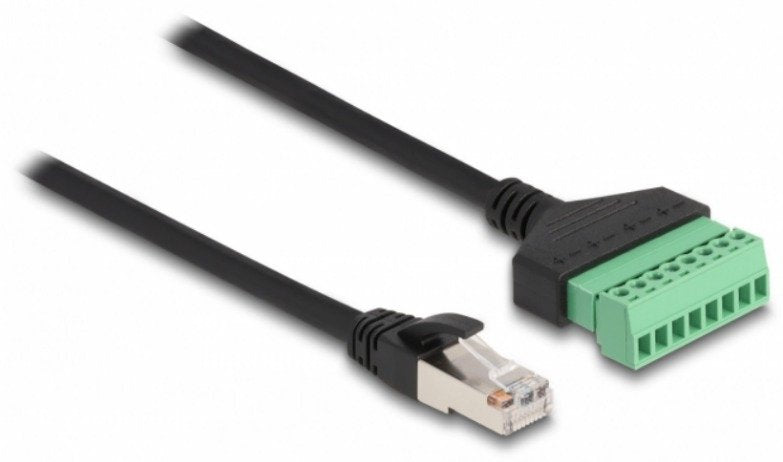 Delock Rj45 Cable Cat.6 Stecker Zu Terminalblock Adapter 1 M 2-Teilig