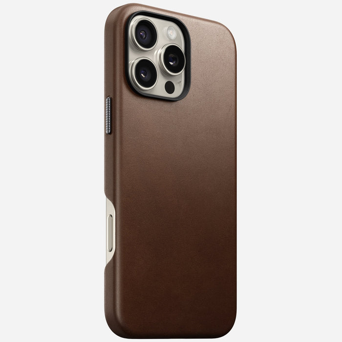 Nomad Traditional Leather Case Iphone 16 Pro Max Brown