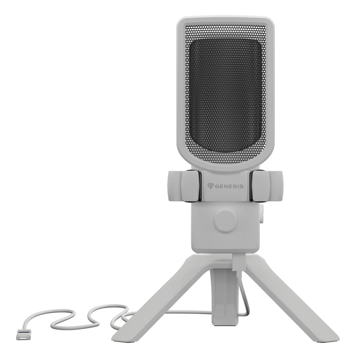 Micrófono Natec Genesis Radium 250 Usb Stand White