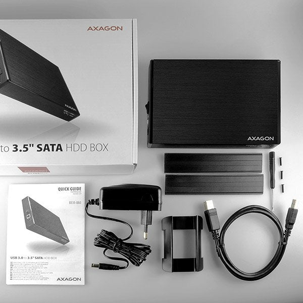 EAN 8595247902863 - Axagon EE35-XA3 caja para disco duro externo Caja de disco duro (HDD) Negro 3.5" imagen 14