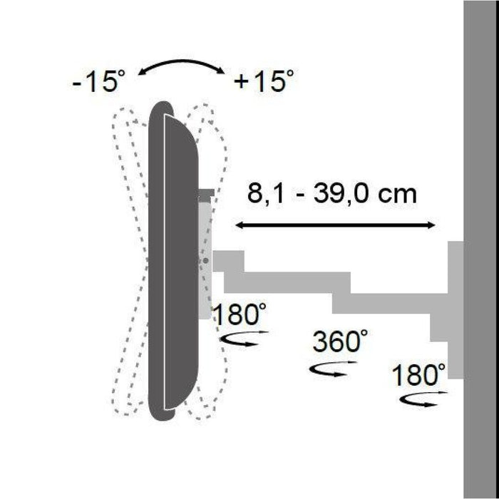 EAN 8057685301498 - Techly ICA-LCD 104BK soporte para TV 76,2 cm (30") Negro imagen 4