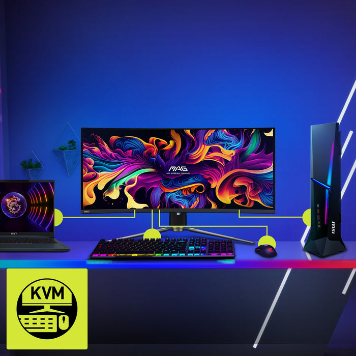 EAN 4711377143875 - MSI MAG 341CQPDE QD-OLED pantalla para PC 86,4 cm (34") 3440 x 1440 Pixeles UltraWide Quad HD Negro imagen 12