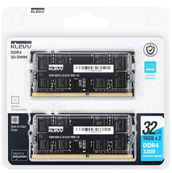 Klevv 32gb (2x 16gb) So-Dimm Ddr4 3200mhz 1.2v