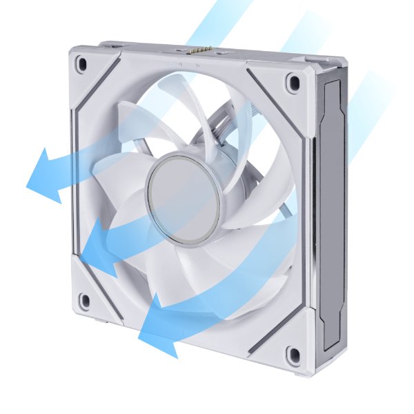 EAN 4718466017680 - Lian Li UF-RSLIN120-1W sistema de refrigeración para ordenador Carcasa del ordenador Ventilador 12 cm Bla imagen 6