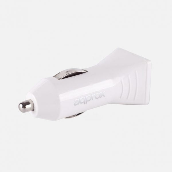EAN 8435099516224 - Approx APPUSBCARW cargador de dispositivo móvil Smartphone Negro, Blanco Encendedor de cigarrillos Auto imagen 3