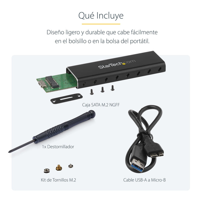 Startech.Com Caja Externa Disco Ssd M.2 Ngff Con Uas Usb 3.0