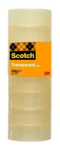 EAN 4001895919947 - Scotch 7100213205 cinta adhesiva 33 m Acrílico, Polipropileno (PP) Transparente 8 pieza(s) imagen 1