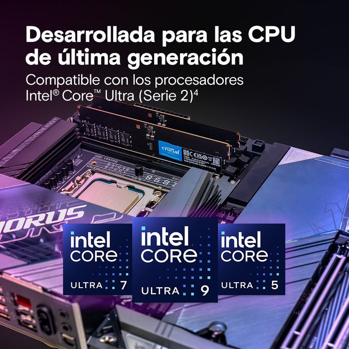 EAN 649528941077 - Crucial CT2K32G64C52CU5 módulo de memoria 64 GB 2 x 32 GB DDR5 6400 MT/s 288-pin DIMM imagen 3